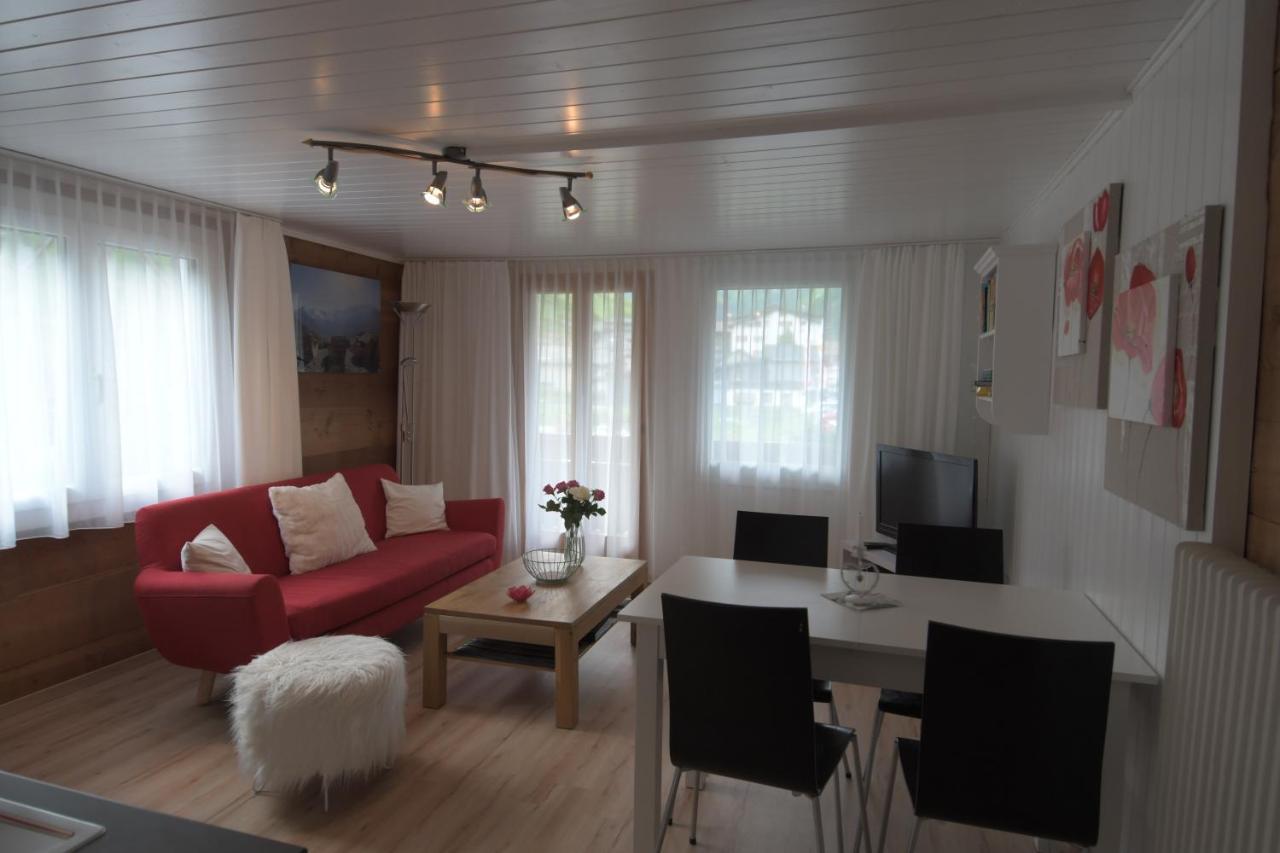 Haus Wiedersehen, Weissmies Apartment Саас-Грунд Екстериор снимка